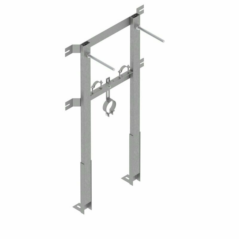 SUPPORTO LAVABO CON COLLARI E GAMBI TELESCOPICI - SERIE ME