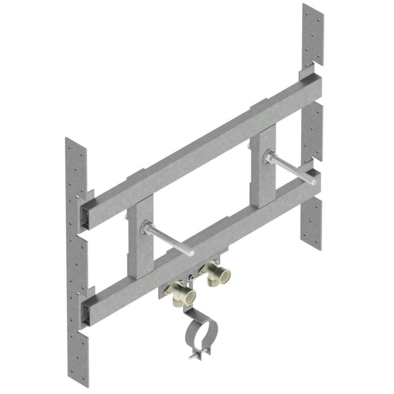 SUPPORTO LAVABO CON RACCORDI - SERIE TS