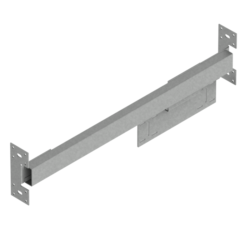 TRAVERSA PER INSTALLAZIONE MISCELATORE ESTERNO SU LAVABO A CANALA CON PIASTRA EASY-FIX