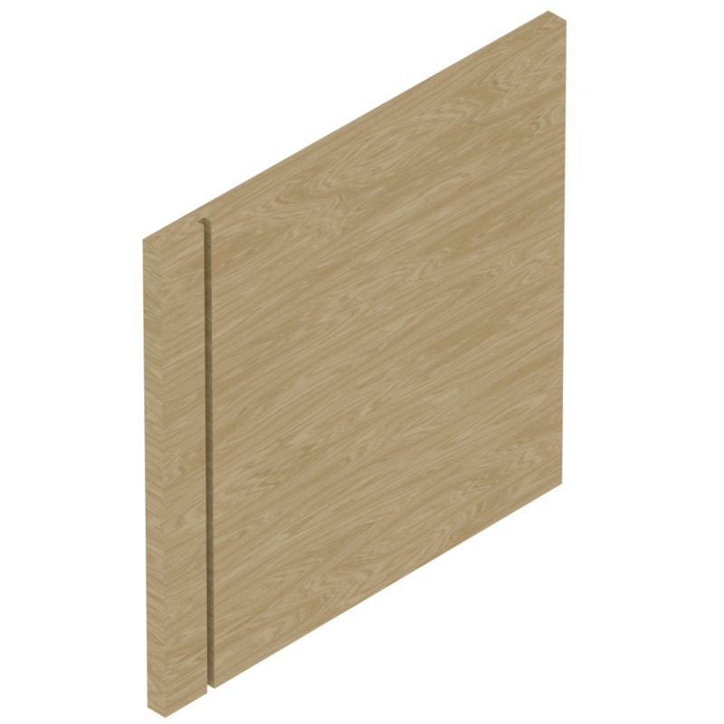TAVOLA FRESATA IN LEGNO DA mm. 400X400