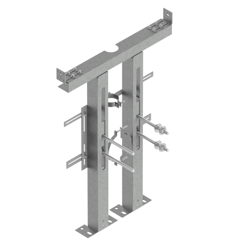 SUPPORTO VASO SOSPESO DISABILE 4 BARRE - SERIE DA