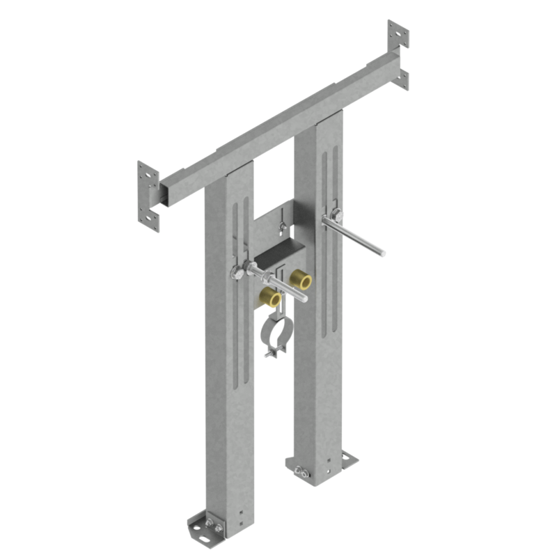 SUPPORTO BIDET SOSPESO CON RACCORDI - SERIE TS