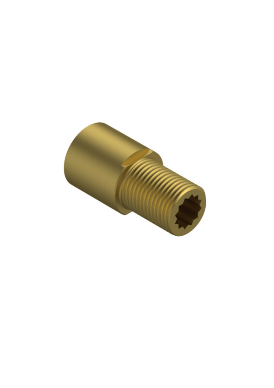 RACCORDO FRESATO DRITTO DA 1/2"