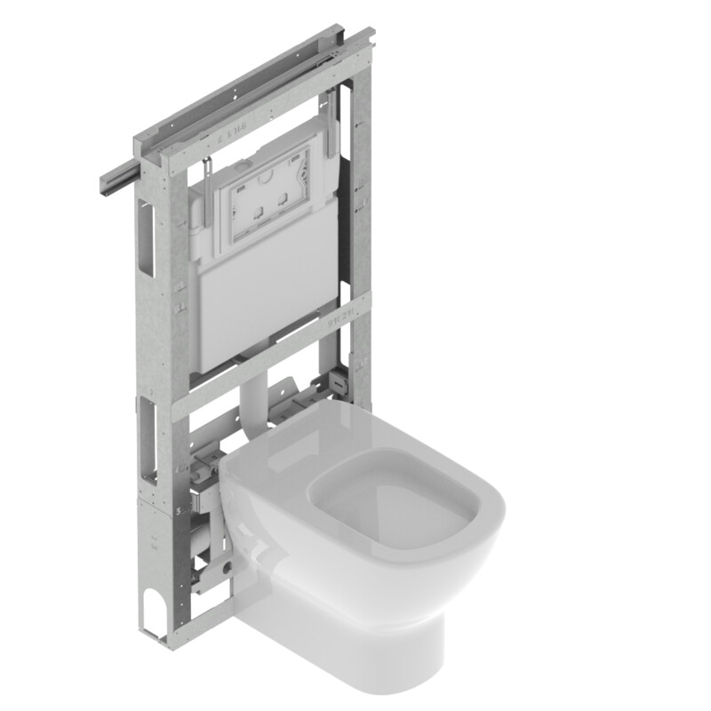 COMPONENTE MODULARE VASO A PAVIMENTO con scarico a parete 
Modello unico per: D.A. – STANDARD - INFANZIA