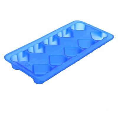 Силиконовая форма для льда-шоколада-желе-мармелада 10 фигур Сердечки 200*100*20 мм