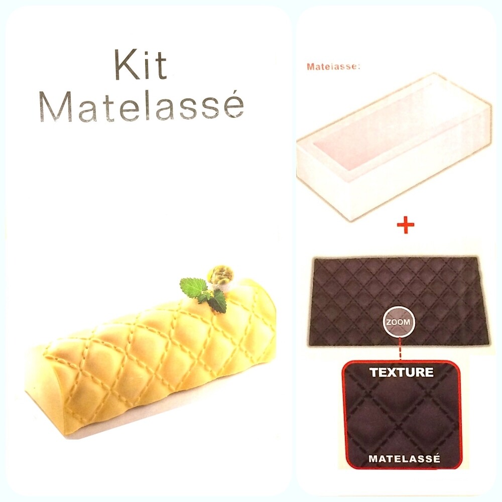 Силиконовая форма +текстурный мат (набор) для муссовых тортов | Мателас