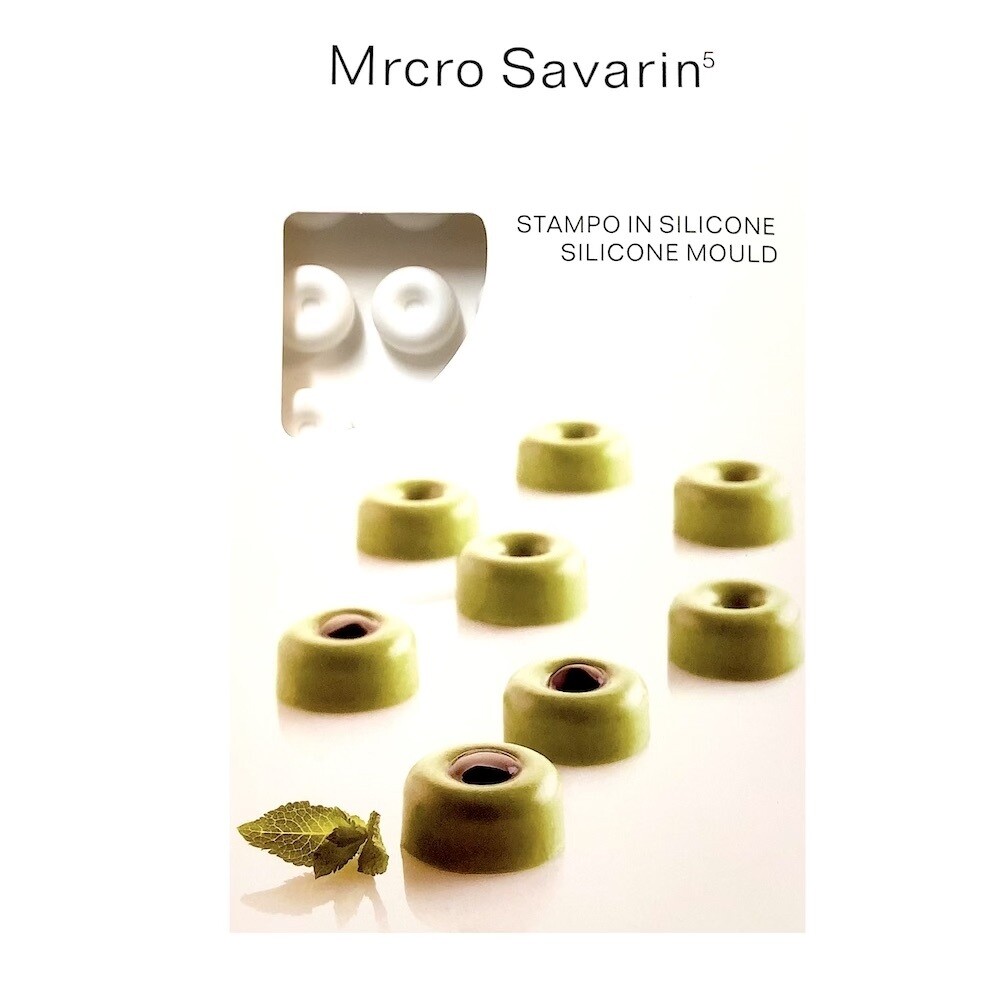 Силиконовая форма 3D для муссовых десертов и декора | Саварин мини 35 ячеек