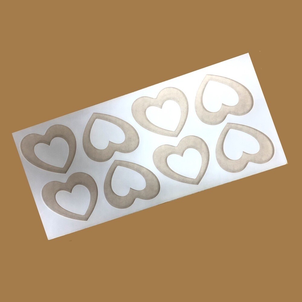 Силиконовая форма для шоколада-мастики-карамели 8 фигур Сердца 220*110*3 мм
