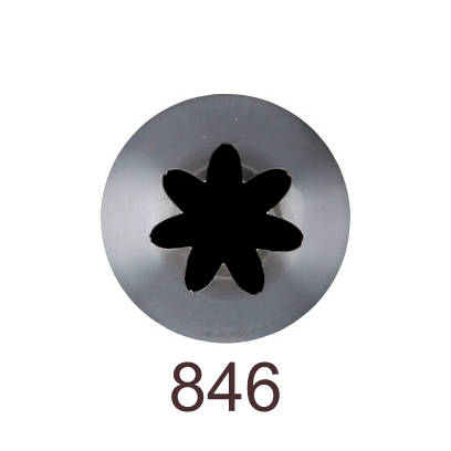 Кондитерская насадка закрытая звезда №846 Tulip™ (diam.8 mm; 7лучей)