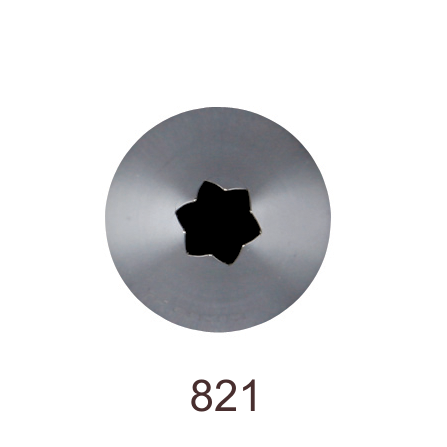 Кондитерская насадка открытая звезда №821 Tulip™ (diam.5,5 mm; 6лучей)