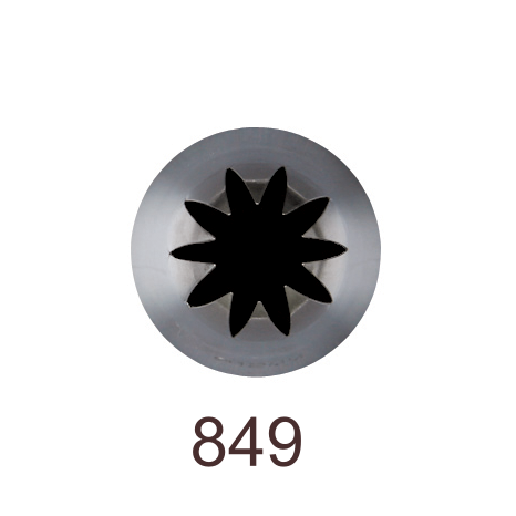 Кондитерская насадка закрытая звезда №849 Tulip™ (diam.11 mm; 10лучей)