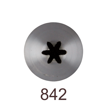Кондитерская насадка закрытая звезда №842 Tulip™ (diam.4 mm; 6лучей)