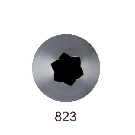 Кондитерская насадка открытая звезда №823 Tulip™ (diam.8,5 mm; 6лучей)