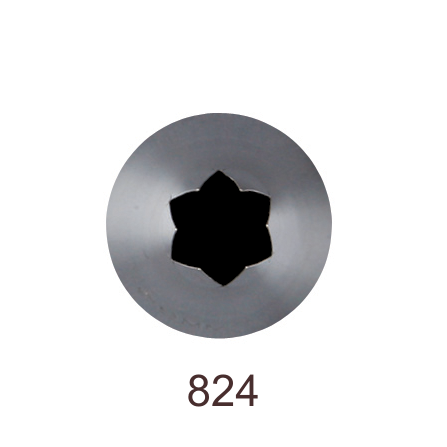 Кондитерская насадка открытая звезда №824 Tulip™ (diam.10 mm; 6лучей)