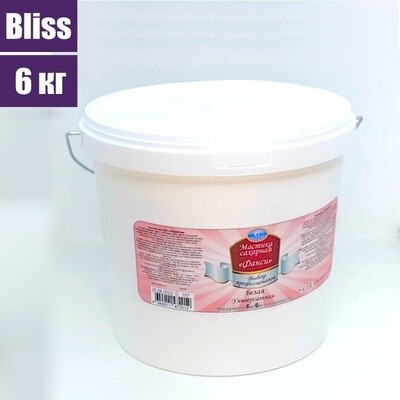 Сахарная Мастика Белая для обтяжки, лепки, универсальная (Bliss) 6 кг