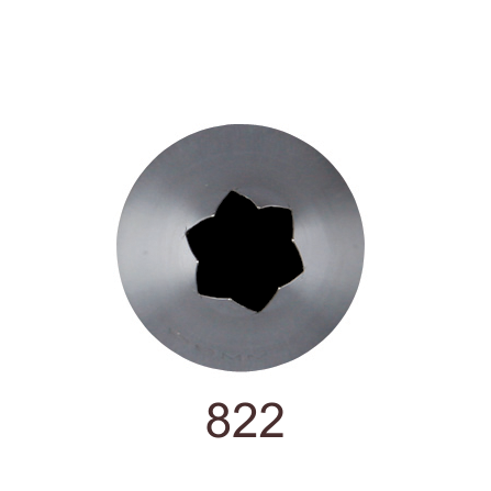 Кондитерская насадка открытая звезда №822 Tulip™ (diam.7 mm; 6лучей)