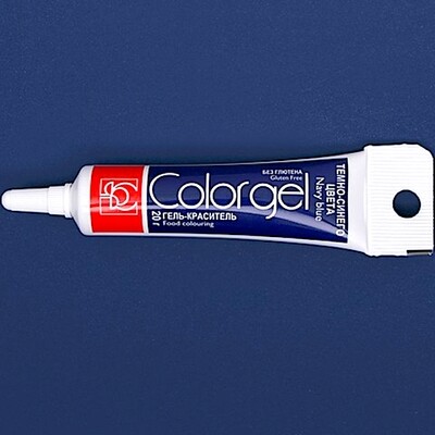 Краситель пищевой гелевый Colorgel: Navy Blue (Тёмный СИНИЙ) | 20-100 гр