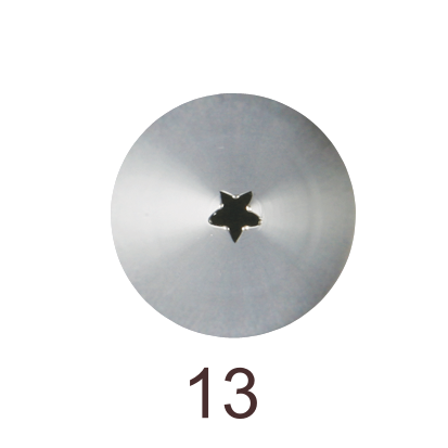 Кондитерская насадка открытая звезда №13 Tulip™ мини размер (diam. 1,7mm; 5 лучей)