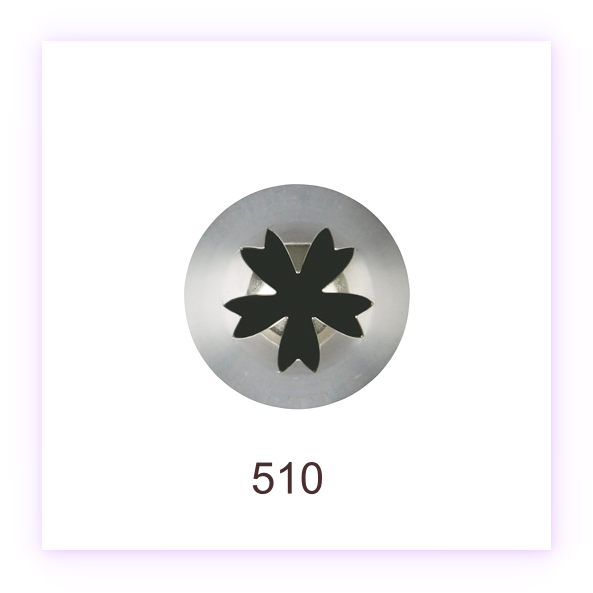Кондитерская насадка закрытая звезда (разные лучи) №509, 510 Tulip™
