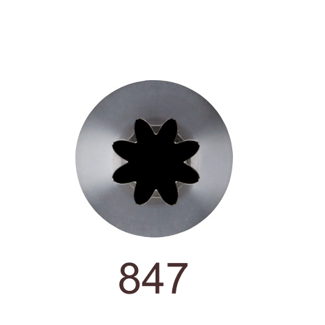 Кондитерская насадка закрытая звезда №847 Tulip™ (diam.9 mm; 8лучей)