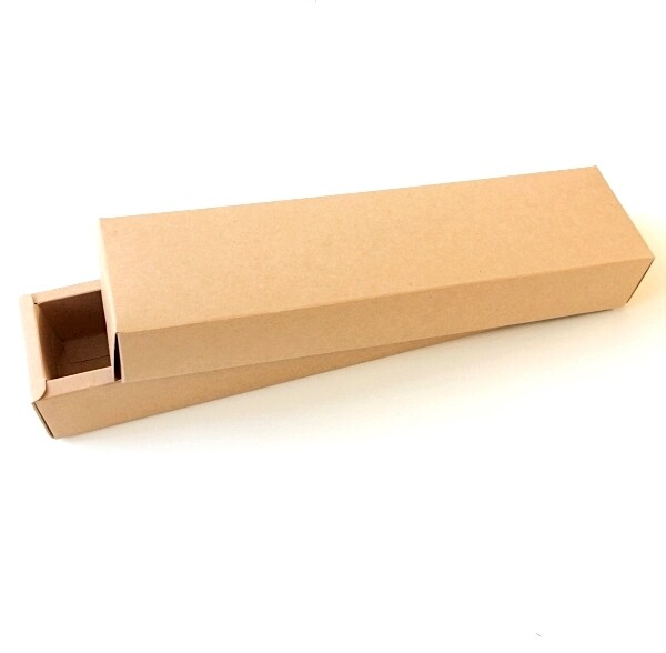 Коробка 24•4•4 см Крафт (крышка+дно) | упак. 1, 5, 10 шт