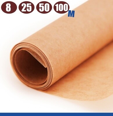 Силиконизированная бумага для выпечки в рулонах 8, 25, 50, 100 м - ширина 38 см