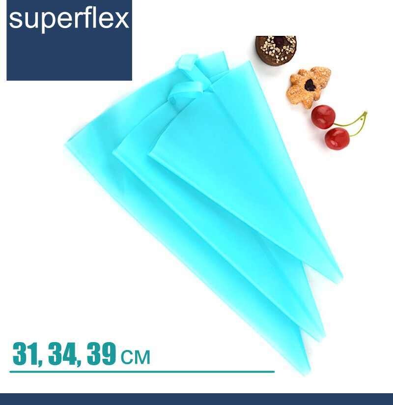 Кондитерский мешок силиконовый многоразовый 31, 34, 39 см superflex