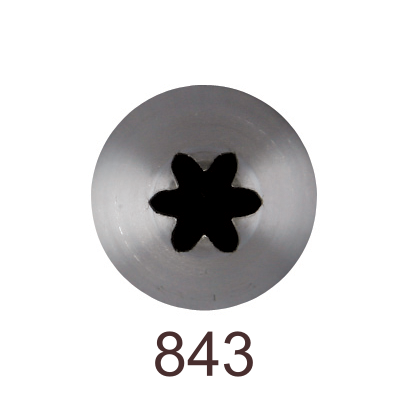 Кондитерская насадка закрытая звезда №843 Tulip™ (diam.5 mm; 6лучей)