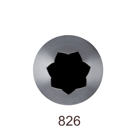 Кондитерская насадка открытая звезда №826 Tulip™ (diam.13 mm; 7лучей)