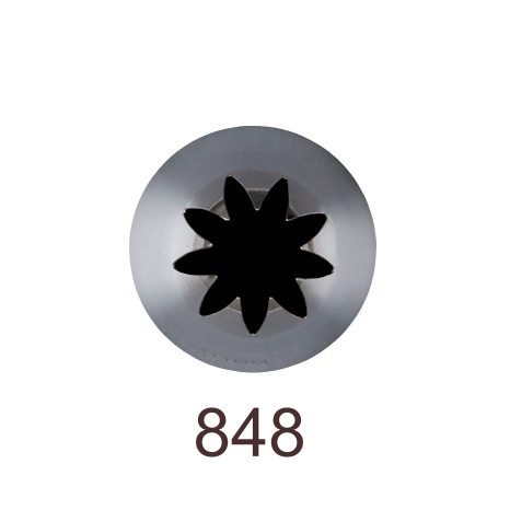 Кондитерская насадка закрытая звезда №848 Tulip™ (diam.10 mm; 9лучей)