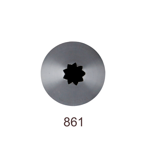 Кондитерская насадка открытая звезда №861 Tulip™ Французская трубочка (diam.5,5 mm; 9лучей)