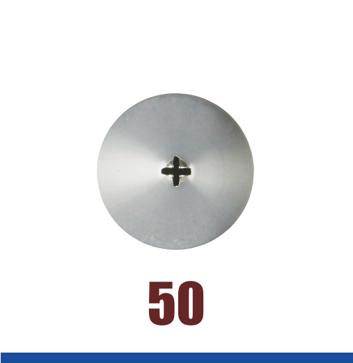 Кондитерская насадка закрытая звезда 50 Tulip™ малый размер (Ø 3.6 мм, 4 луча)