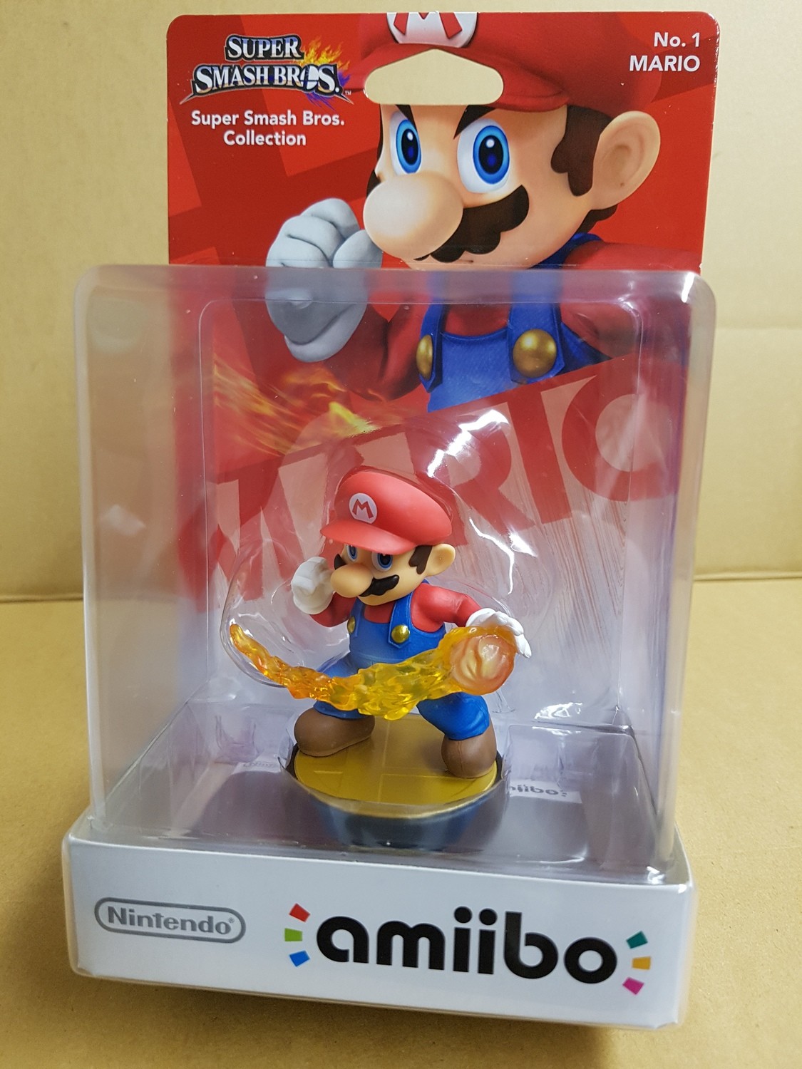 Nintendo Amiibo - Super Smash Bros - No.1 Mario - Rare