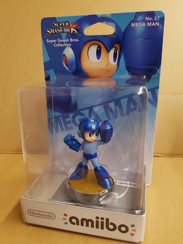 Nintendo Amiibo - Super Smash Bros - No.27 Mega Man - RARE