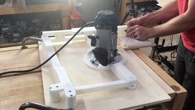 3D Print Files and Model for Router Pantograph
