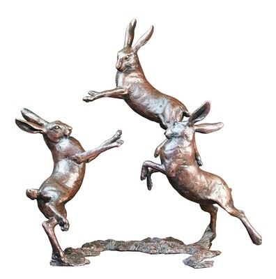 Medium Hares Playing