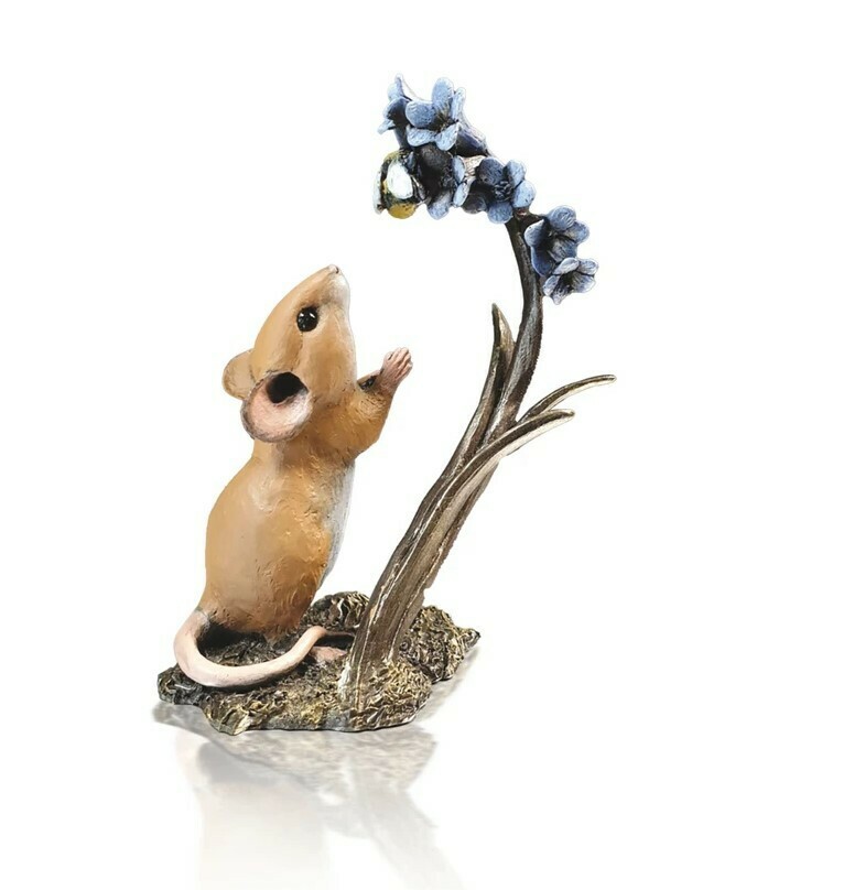 Mouse with Bluebells & Bee