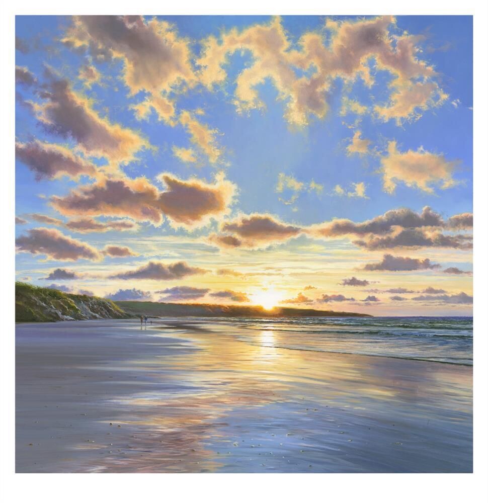 Flaring Sky at Harlyn Bay