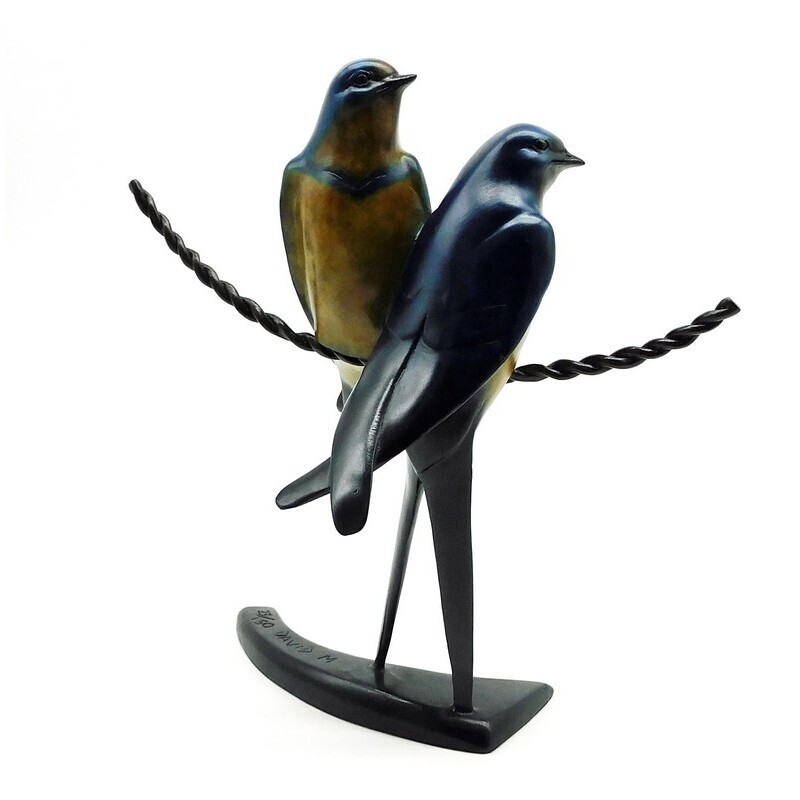 Twin Swallows on a Wire