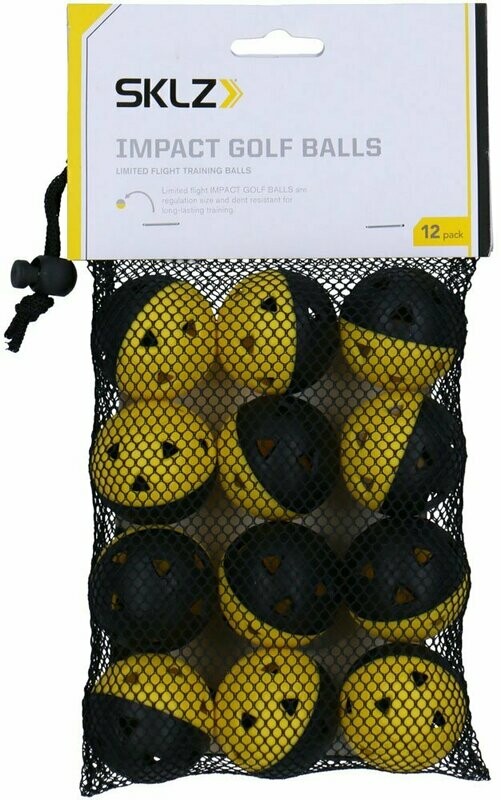 SKLZ Limited-Flight Practice Impact Golf Balls, 12 Pack