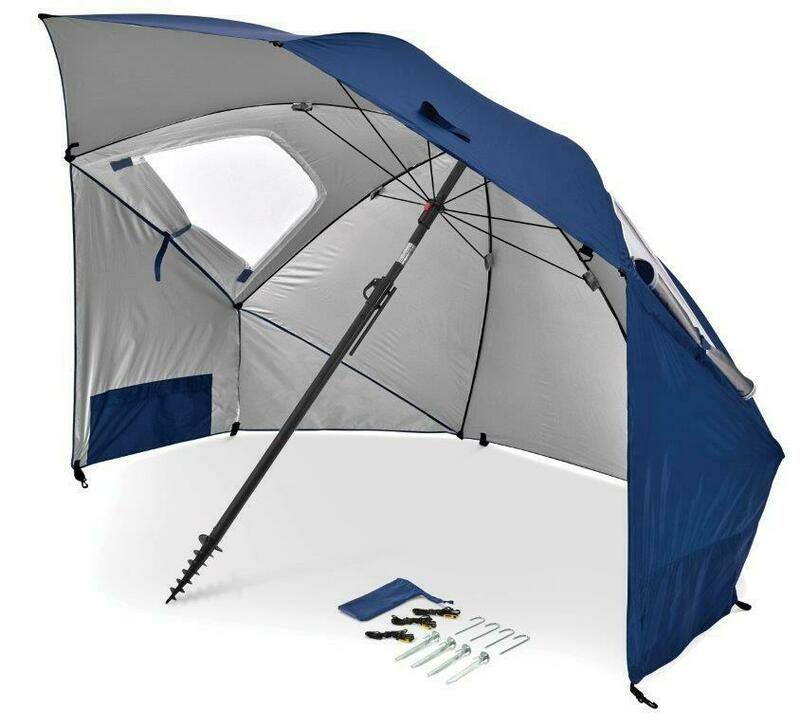 SKLZ SportBrella Premiere Blue: SPF50+ Rain, Wind, Sun Protection