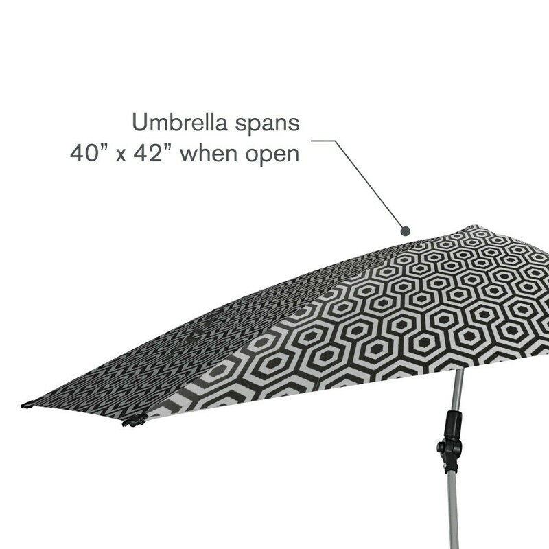 Sport-Brella Versa-Brella SPF 50+ Adjustable Umbrella with Universal Clamp