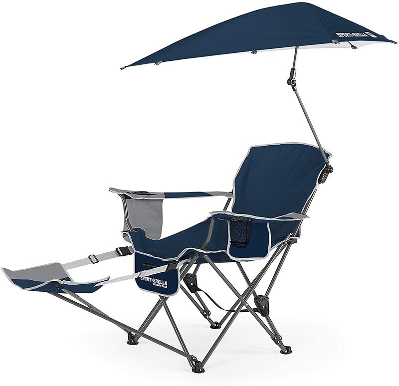 Sport Brella 3-position Reclining Chair with removable Footrest &amp; Umbrella
