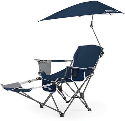 Sport Brella 3-position Reclining Chair with removable Footrest & Umbrella