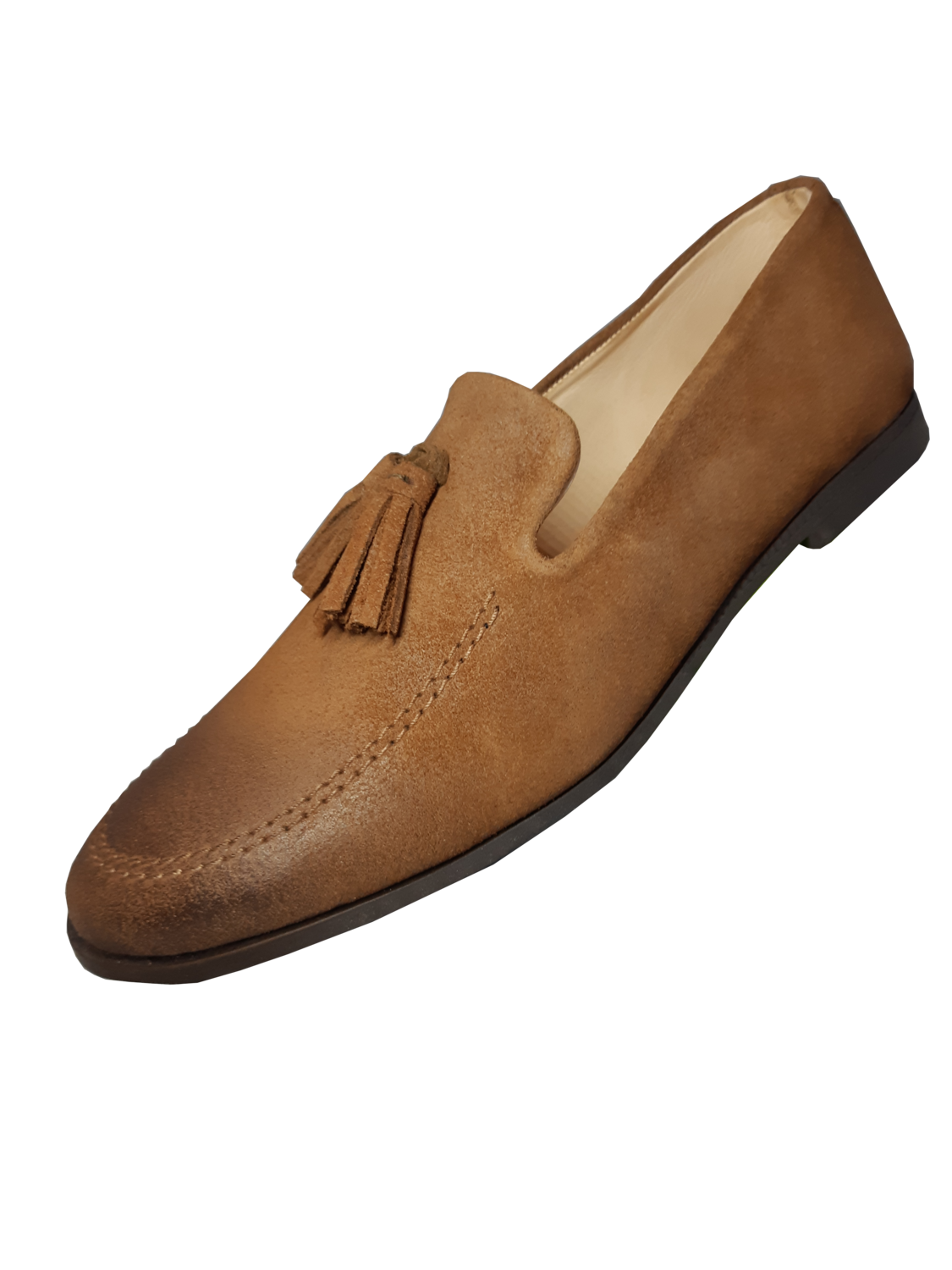 OzSca Khufu -Loafers w/ Tassels - (Ombre BROWN Genuine Suede)