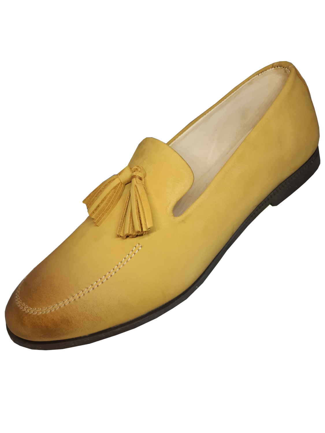 OzSca Khufu - Loafers w/ Tassels - (Ombre CAMEL Genuine Suede)