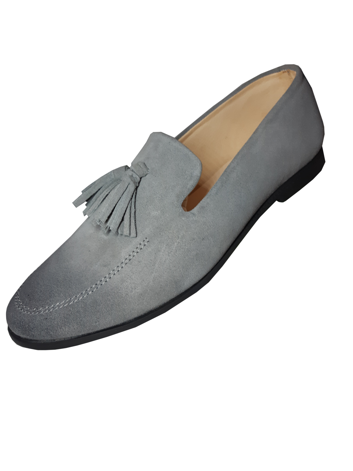 OzSca Khufu - Loafers w/ Tassels - (Ombre Genuine Suede GREY)
