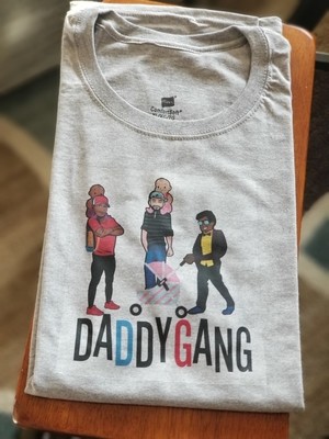DaddyGang Dad Tee Gray Large