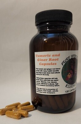 Tumeric and Ginger Root Capsules