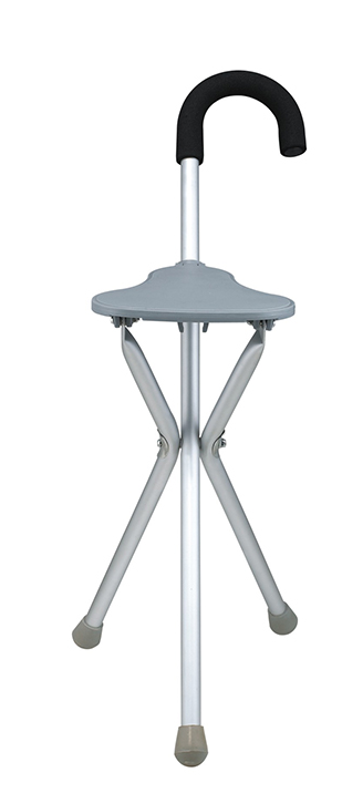 Walking stick with seat